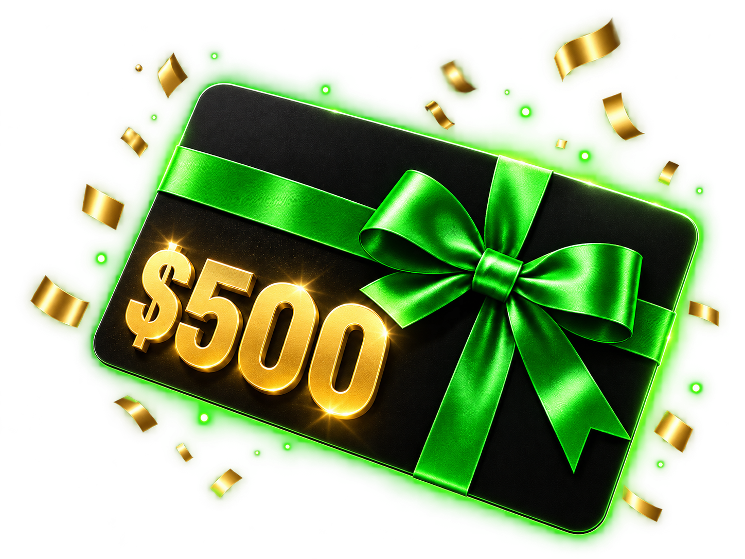 500 giveaway card